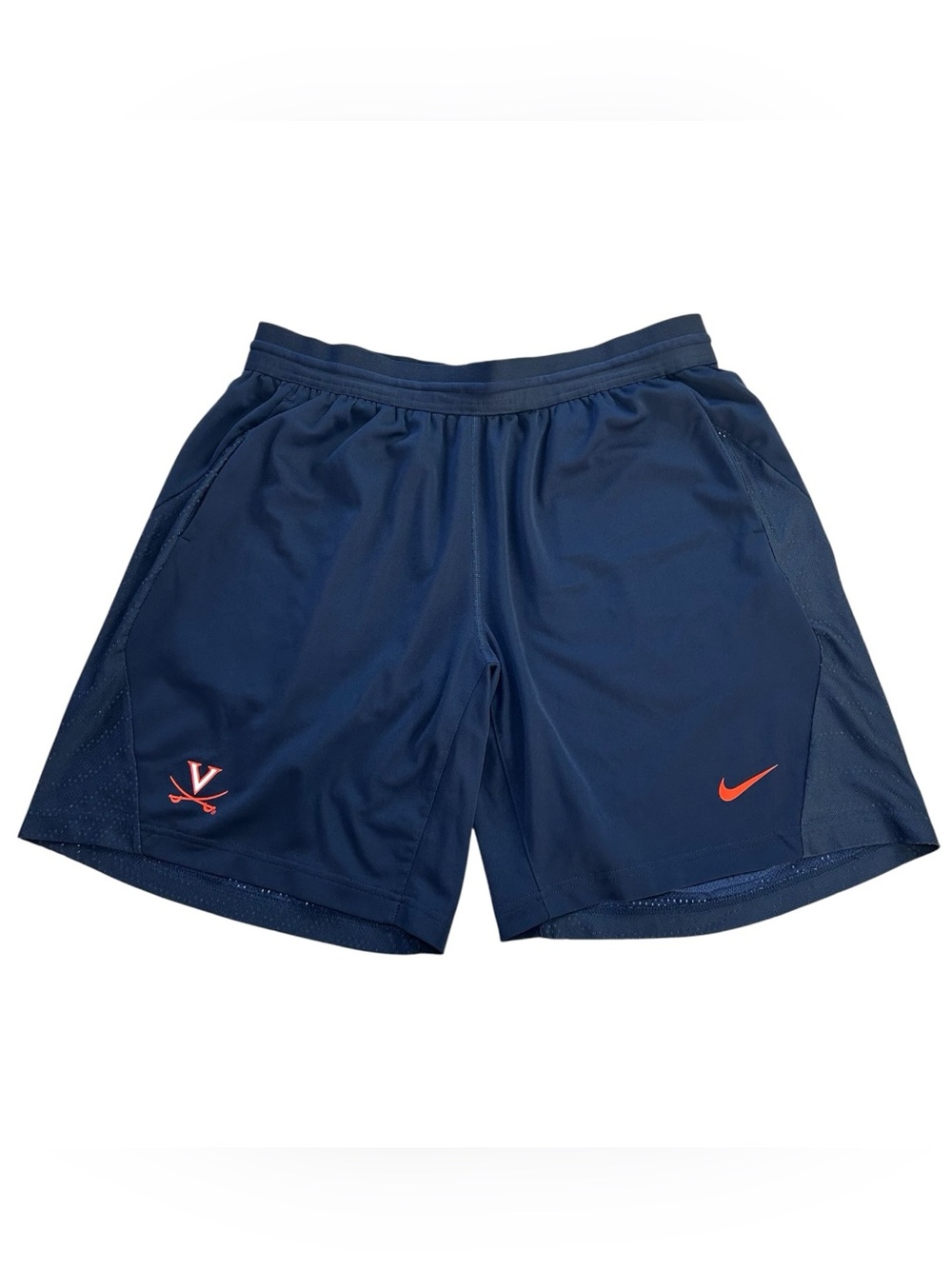 Nike UVA Virginia Cavaliers TEAM ISSUED Men’s Athletic Practice Shorts Blue XL
